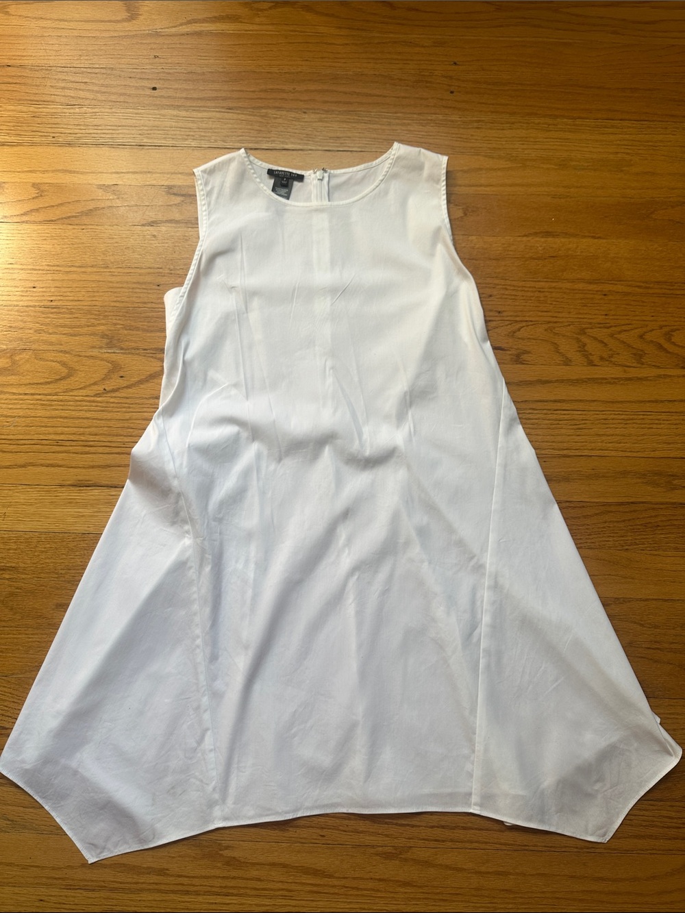 Lafayette 148 New York White Sleeveless A-Line Mini Dress